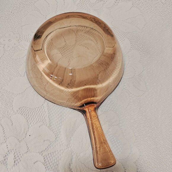 Pyrex Visions Amber Sauce Pan 6" CorningWare France kitchen .5 qt glassware - Picture 4 of 8